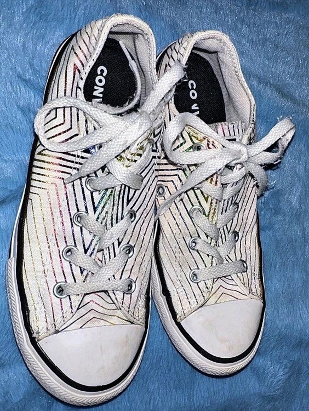 Converse Chuck Taylor All Star Geometric Sneakers White Multicolor US 2